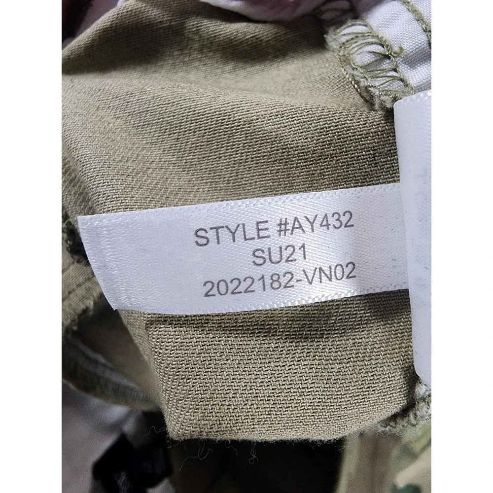 J.Crew Chino Shorts Womens 12 Camo Green Cotton Re-Imagined Military Utility